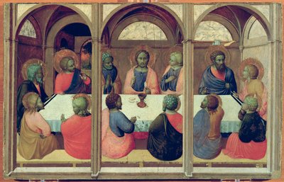 The Last Supper, from the Arte della Lana Altarpiece, c.1426 by Stefano Sassetta